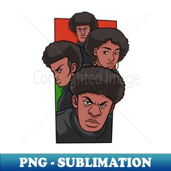 Black Panther Party BPP 1966 Afro Power - Elegant Sublimation PNG Download - Capture Imagination with Every Detail