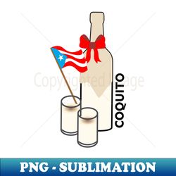 Coquito Puerto Rican Thanksgiving Christmas Food - High-Quality PNG Sublimation Download - Defying the Norms