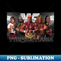 WWF classic 80s wrestlers - Elegant Sublimation PNG Download - Create with Confidence