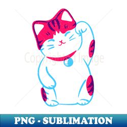 Lucky Kitty 3-D - Creative Sublimation PNG Download - Fashionable and Fearless