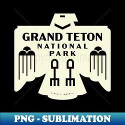Native American Bird - Grand Teton National Park Tan - Exclusive PNG Sublimation Download - Bold & Eye-catching