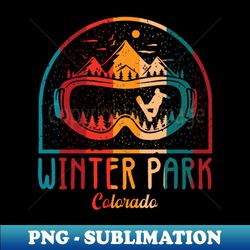 Retro Winter Park Colorado - Retro PNG Sublimation Digital Download - Spice Up Your Sublimation Projects