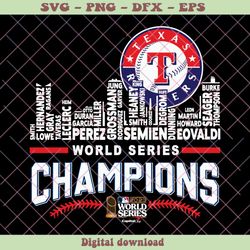 Texas Skyline Players Name 2023 World Series Champs SVG