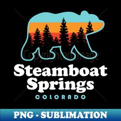 Steamboat Springs Colorado Bear Mountain Skiing - Creative Sublimation PNG Download - Revolutionize Your Designs