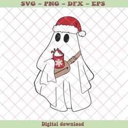 Ghost Christmas Cute Little Ghost Coffee Stanley Belt Bag SVG