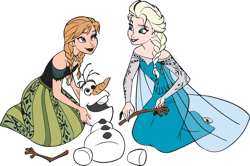 Anna, Elsa And Olaf Svg, Frozen Svg, Frozen family Svg, Frozen Birthday svg, Elsa Olaf Anna Frozen Svg, Digital download