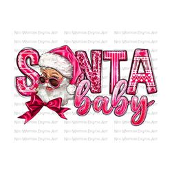 santa baby pink christmas sublimation design download, merry christmas png, santa baby png, pink christmas png, sublimate design download