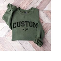 Custom Text, Your Design Here, personalized shirt, Retro Custom Text, Custom Quote, Custom Oversized Sweatshirt