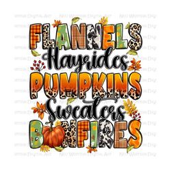 Flannels hayrides pumpkins sweaters bonfires png, Fall pumpkin png, Hello Fall png, Fall vibes png, sublimate designs download