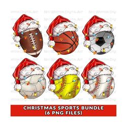 Christmas sports bundle png sublimation design download, game day png, sport bundle png, Merry Christmas png, sublimate designs download