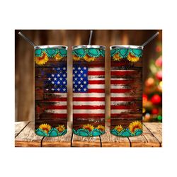 Wood USA flag 20oz skinny tumbler png sublimation design download, 4th of July png, western tumbler png, sublimate designs download