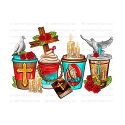 Religious coffee cups png sublimation design download, coffee cups png design, Christian png, coffee love png, sublimate designs download