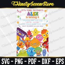 Super Simple Songs Theme Birthday - Super Simple Songs Mobile Phone Text Invitation - Electronic Email SMS Invite