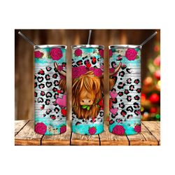 Valentine's Day Cow hearts png 20oz tumbler sublimation design download, Valentine's Day png, Valentine's Cow png,sublimate designs download