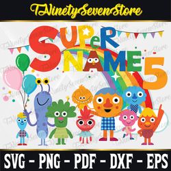 Super Simple Song Birthday Png, Personalized Super Simple Song Png, Family Matching Birthday Png, Birthday Party