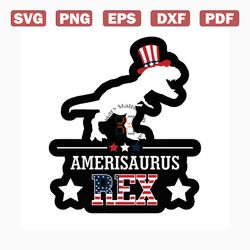 Amerisaurus rex svg, independence day svg, 4th of july svg, amerisaurus svg, dinosaurus svg, rex svg, park svg, patrioti