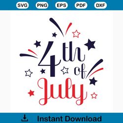 4th of july with stars svg, independence day svg, 4th of july svg, patriotic svg, america flag, independence day gift, h
