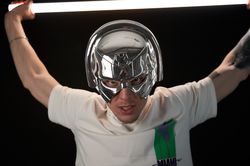 Peacemaker Silver Chrome helmet