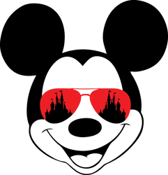 Mickey with sunglasses SVG, Disney family Svg, Minnie Svg, Minnie Mouse Svg, Mickey Svg, Disney Svg, Mickey Face Svg