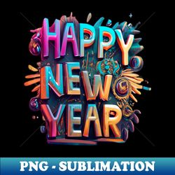 happy new year---2024 - Modern Sublimation PNG File - Perfect for Sublimation Art