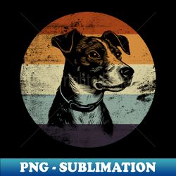 Retro Style Vintage Design Jack Russell Terrier Dog - Vintage Sublimation PNG Download - Bold & Eye-catching