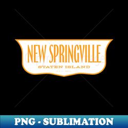 Vintage New York Shield - New Springville Staten Island - Creative Sublimation PNG Download - Stunning Sublimation Graphics