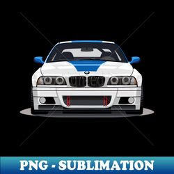 White Bmw E36 M3 - PNG Transparent Digital Download File for Sublimation - Perfect for Sublimation Mastery