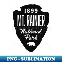 Mount Rainier National Park Bear Arrowhead - Black - Digital Sublimation Download File - Spice Up Your Sublimation Projects