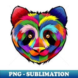panda bear pop art - high-resolution png sublimation file - create with confidence