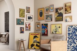 Eclectic Gallery Art, Vintage Wall Art, Maximalist Wall Art, Vintage Poster Art, Gallery Wall Set, DIGITAL DOWNLOAD, PRI