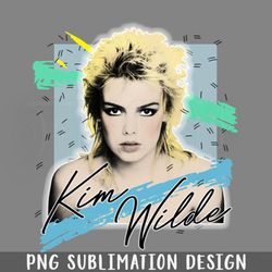 Kim Wilde 80s Aesthetic Fan Art Design  PNG Download