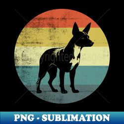 Retro Style Vintage Design Basenji Dog - PNG Transparent Digital Download File for Sublimation - Bring Your Designs to Life