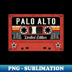 Vintage Palo Alto City - PNG Transparent Sublimation Design - Enhance Your Apparel with Stunning Detail