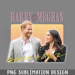 Harry Meghan Retro Aesthetic PNG Download