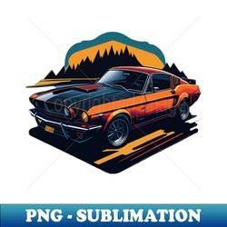Ford Mustang - Elegant Sublimation PNG Download - Unleash Your Inner Rebellion