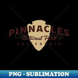 Pinnacles National Park Arched Text Brown - Stylish Sublimation Digital Download - Bold & Eye-catching