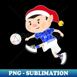 Japan football Christmas elf Football World Cup soccer T-Shirt - PNG Transparent Sublimation Design - Transform Your Sublimation Creations