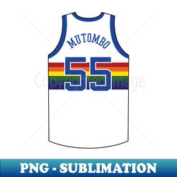 Dikembe Mutombo Denver Jersey Qiangy - Instant Sublimation Digital Download - Stunning Sublimation Graphics