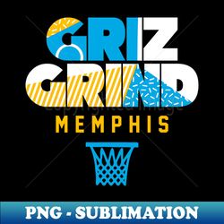 Memphis Basketball Grind - Aesthetic Sublimation Digital File - Create with Confidence