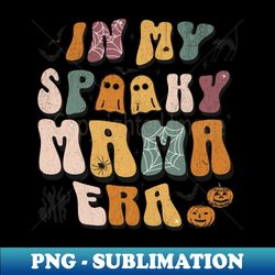 In My Spooky Mama Era Sweater Halloween Mothers Gift Jumper - Pumpkin Shirt - Signature Sublimation PNG File - Bold & Eye-catching