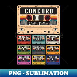 Retro Concord City - Decorative Sublimation PNG File - Bold & Eye-catching