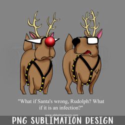 Funny Christmas Holiday Reindeer Cartoon PNG Download