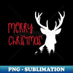 merry christmas deer gift idea - decorative sublimation png file - transform your sublimation creations
