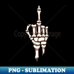 Skeleton Middle Finger - High-Resolution PNG Sublimation File - Transform Your Sublimation Creations