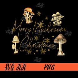 Merry Mushroom Christmas PNG, Mushroom Christmas PNG