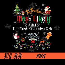 Most Likely To Ask For The Most Expensive Gift PNG, Crew Christmas PNG