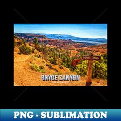 Bryce Canyon National Park - PNG Transparent Sublimation Design - Perfect for Creative Projects