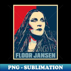 Floor Jansen Hope Poster Art - Premium PNG Sublimation File - Boost Your Success with this Inspirational PNG Download