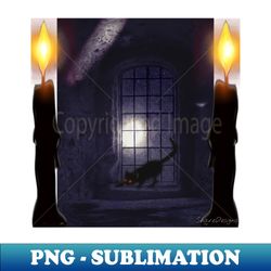 Purrrfectly Spooky - Premium PNG Sublimation File - Bold & Eye-catching