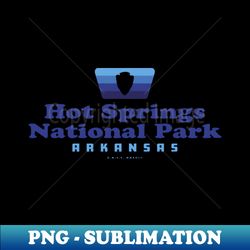 Hot Springs National Park Retro Badge Arrowhead Blue - Professional Sublimation Digital Download - Transform Your Sublimation Creations